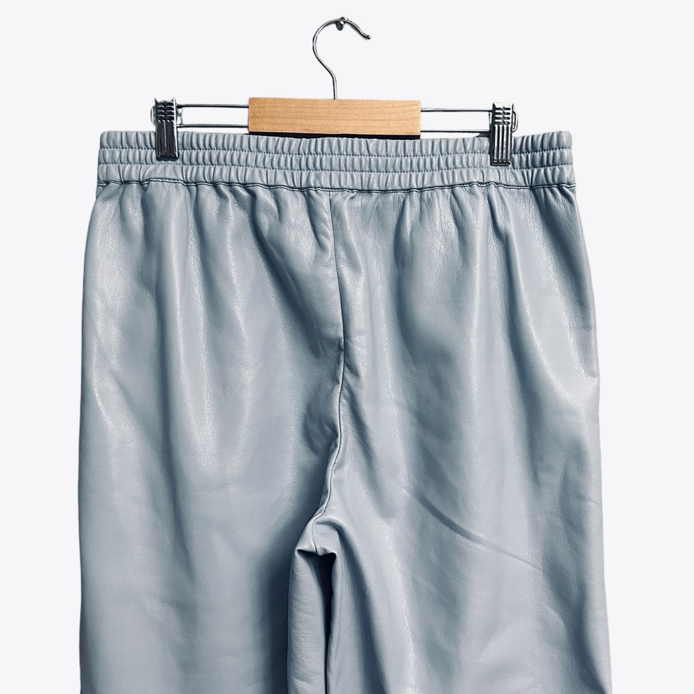Aritzia Babaton Knightly Vegan Leather Pants in Light Blue - Picture 6 of 7
